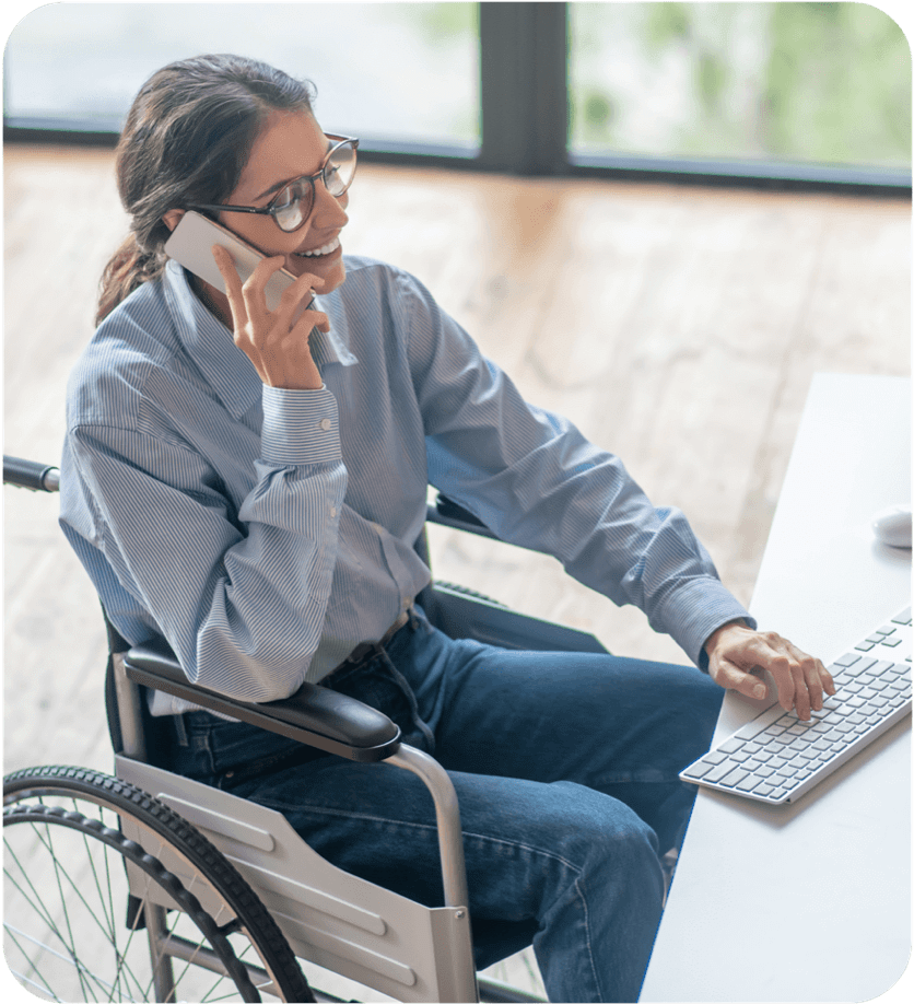 Man on Computer